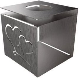 SteelHero Teelicht/Windlicht Herz