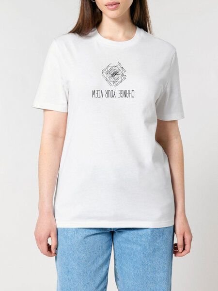 Human Family Bio Unisex Rundhals T-Shirt "Create - Change your view"