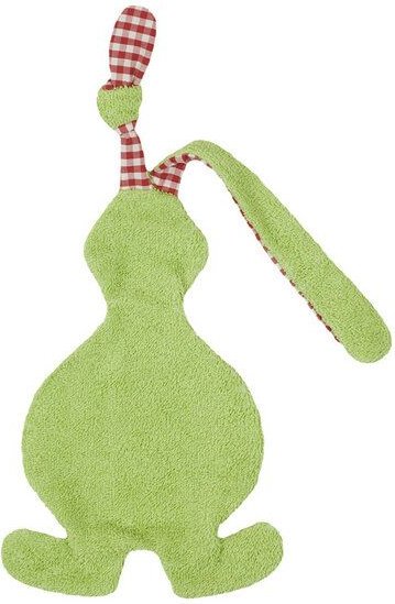 Efie Schmusetuch/Schnuffeltuch Hase grün, kbA , 100 % Made in Germany