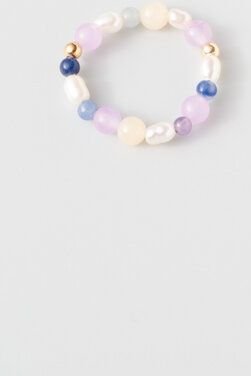 Thumbnail - fejn jewelry Ring 'spring pearl' mit Süsswasserperlen und Halbedelsteinen