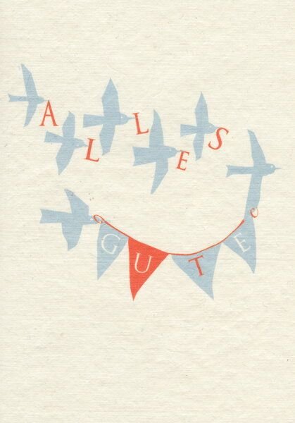 Salon Elfi Geburtstagskarte/Glückwunschkarte - Alles Gute