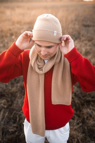 Grote Strick Leichter Schal LIEBESGRUND Bio-Baumwolle (kbA) GOTS