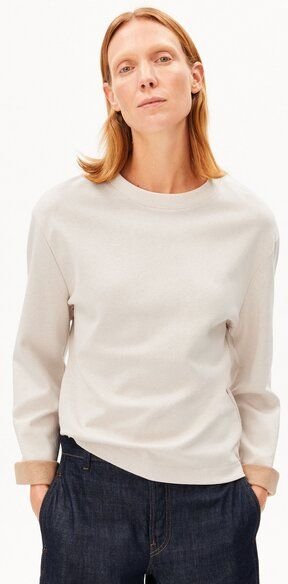 Thumbnail - ARMEDANGELS UN-WASTED Damen Longsleeve aus recyceltem Baumwoll Mix
