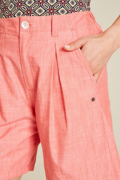 Thumbnail - TRANQUILLO High Waist Shorts in Leinenoptik, Biobaumwolle GOTS (S25G51)