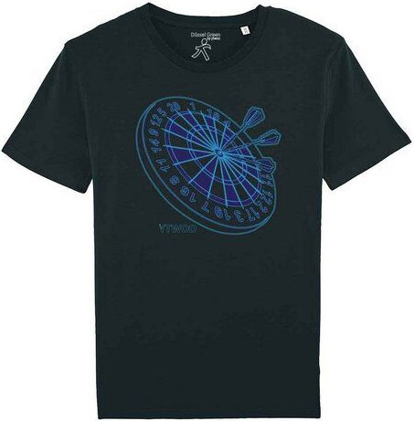 YTWOO Herren T-Shirt mit einem Dartbrett als Motiv