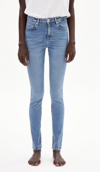 ARMEDANGELS TILLAA X STRETCH - Damen Skinny Leg Mid Waist aus Bio-Baumwoll Mix