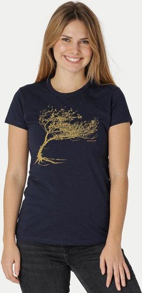 Peaces.bio - handbedruckte Biomode Bio-Damen-T-Shirt "Windy Tree"