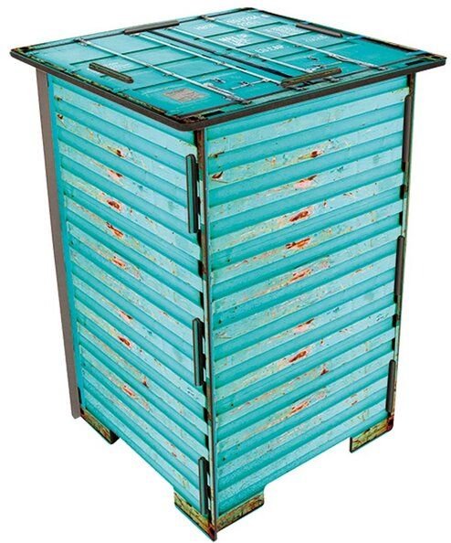 WERKHAUS Photohocker Container Türkis