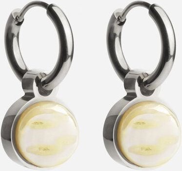 ALEXASCHA Silber Creolen mit Anhänger | Mix & Match