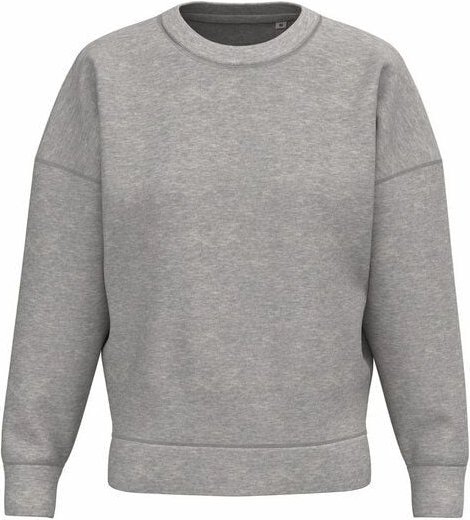 Greenspired Umweltfreundliches Damen Sweatshirt mit Rundhalsausschnitt und überschnittenen Schultern 300g/m²