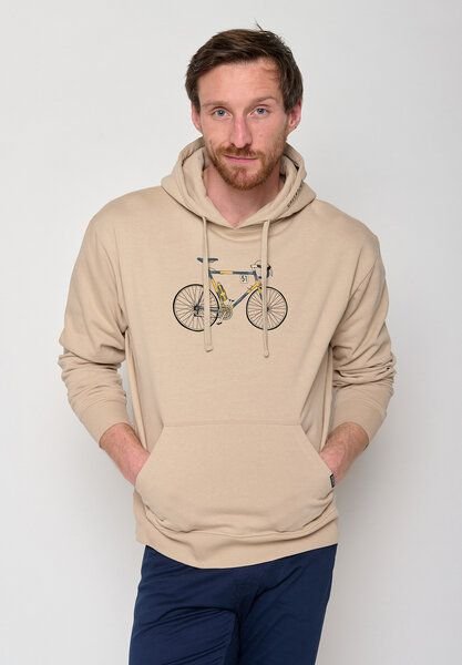 GREENBOMB Bike Knut Joy - Bequemer Hoodie aus Bio-Baumwolle / hochwertiger Print / GOTS / Fair & Vegan