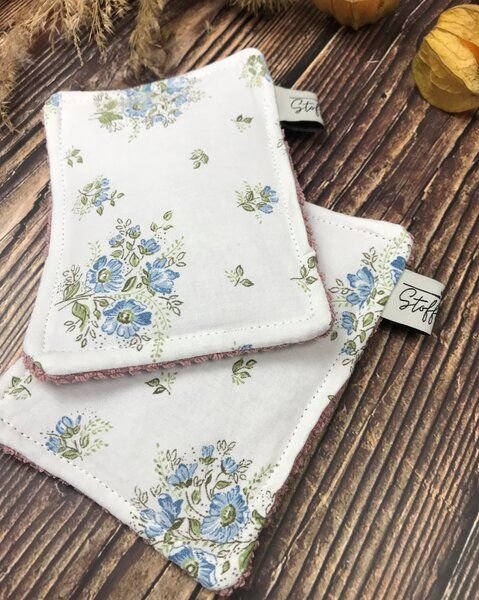 Stoffretter waschbare Upcycling Spülschwämme- 2er Set, Jute, Baumwolle