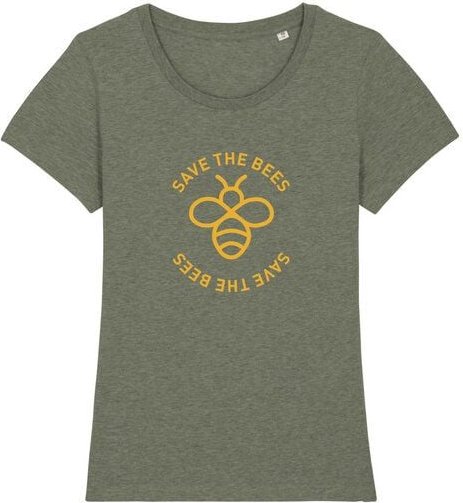 University of Soul Damen T-Shirt aus Bio-Baumwolle "Save the Bees"