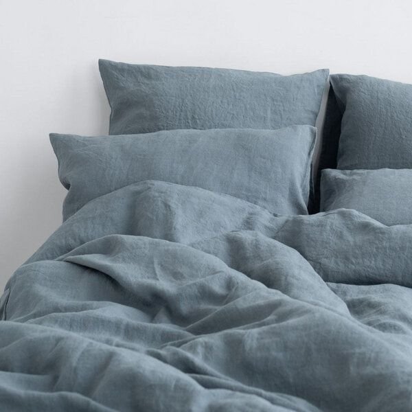 Linentales Bettwäsche-Set - Stonewashed Leinen - 100% aus Europa - 135x200cm / 155x220cm + 80x80cm