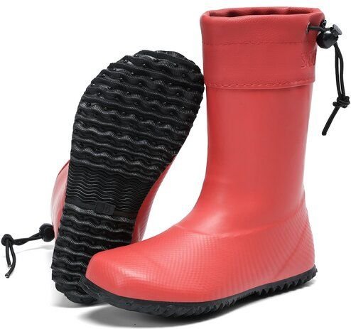 SAGUARO Gummistiefel Barfußschuhe vegan Winter Regen Stiefel Naturkautschuk gefüttert