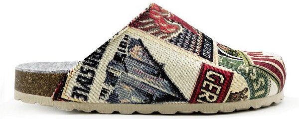 Veganer "thies ® Eco World Travel Clog" aus gewebtem Textil