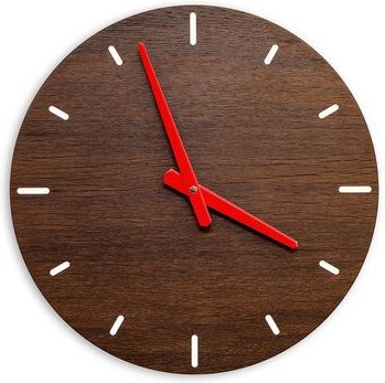 klotzaufklotz Wanduhr Furnier