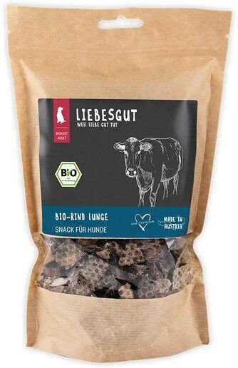 Liebesgut Tiernahrung Bio Rind Lunge Trainingshappen