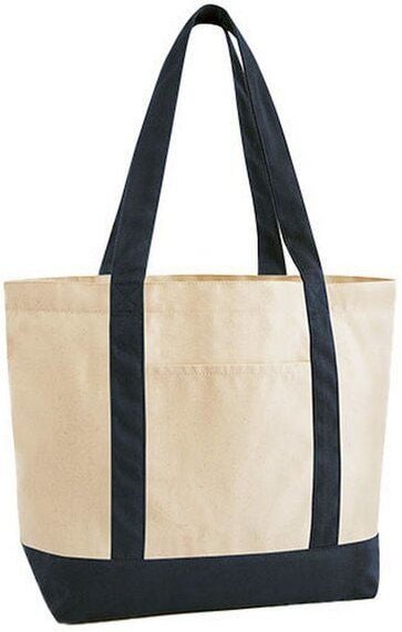 Westford Mill EarthAware Organic Shopper Strandtasche Einkaufstasche Varsity