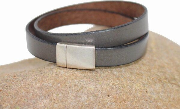 Mitienda Shop Lederarmband mit Magnetverschluss Unisex