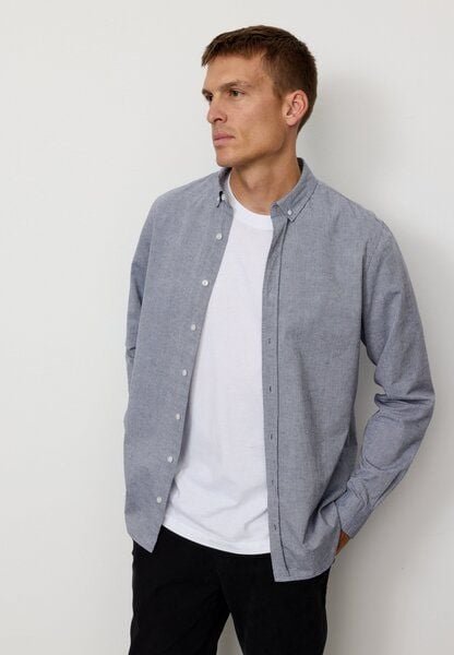 Herren Hemd aus Bio-Baumwoll-Leinen Mix - CORN - recolution