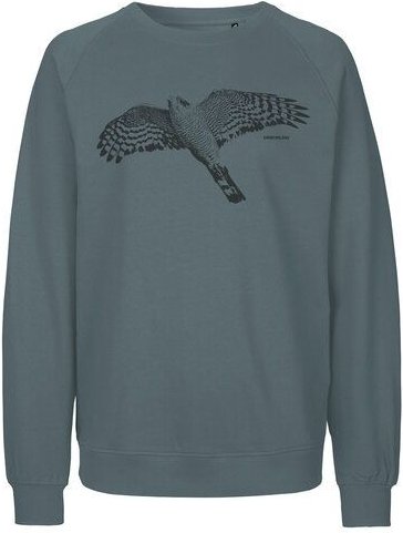 Peaces.bio - handbedruckte Biomode Bio Herren-Sweatshirt Sperber