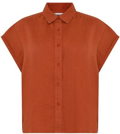 KnowledgeCotton Apparel ASTER faltbares Kurzarm-Leinenhemd - Bio-Leinen - GOTS/Vegan