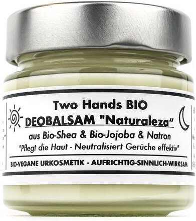 Two Hands BIO Deo Balsam „Naturaleza“ aus Bio-Shea & Bio-Jojoba & Natron - Bio Vegan