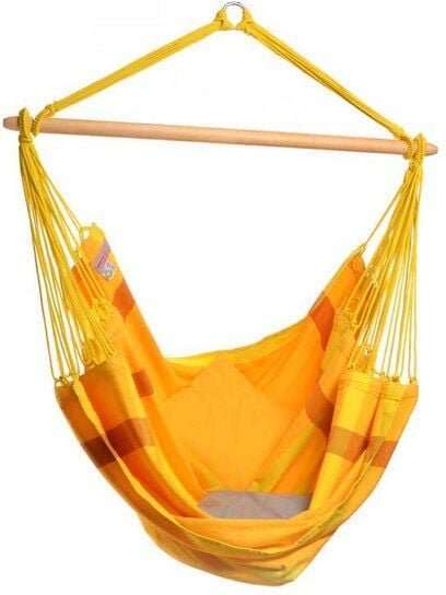 HängemattenGlück Hängesessel aus Bio-Baumwolle, handgewebt, GOTS zertifiziert, Sonjo