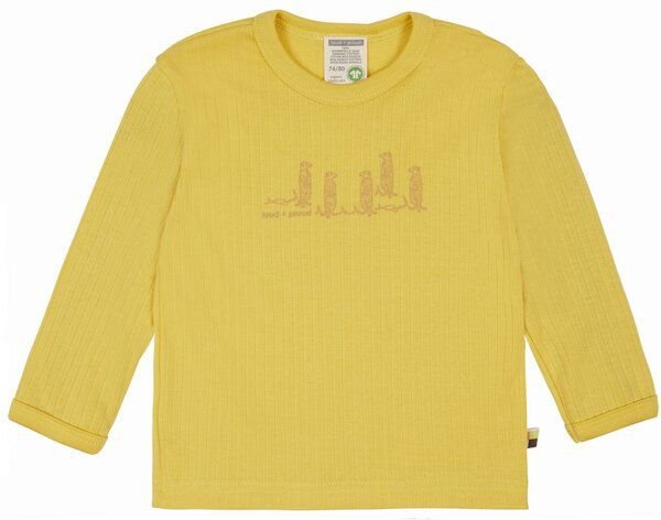 loud + proud Babys & Kinder Shirt Derby Rib mit Druck, GOTS-zertifiziert