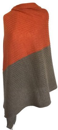 austriandesign.at RippenStola zweifärbig aus extrafeiner Merinowolle