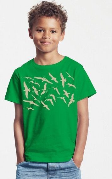 Peaces.bio - handbedruckte Biomode Bio-Kinder T-Shirt Möwen