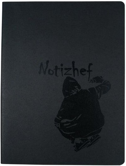 HANDGEDRUCKT "Sprayer" Notizheft ca. DIN A4, blanko