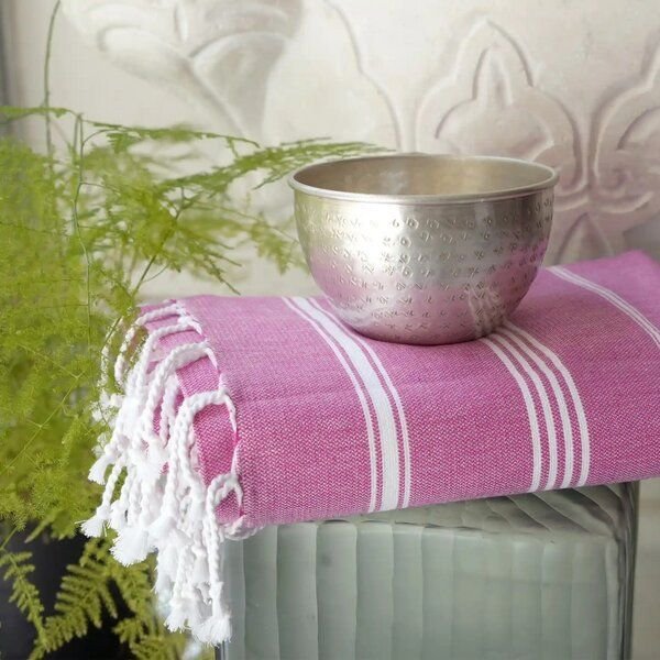Thumbnail - Karawan authentic Fouta HAMMAM (Peshtamal) aus Bio-Baumwolle, 100 x 200cm