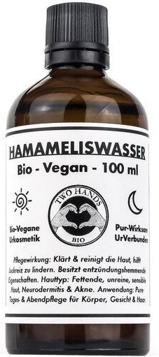 Two Hands BIO Hamameliswasser - Bio - Vegan - 100 ml