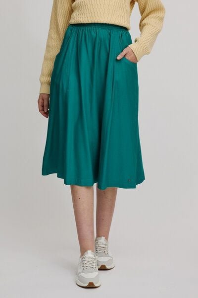 TRANQUILLO Midirock aus EcoVero Viskose (W25F20)