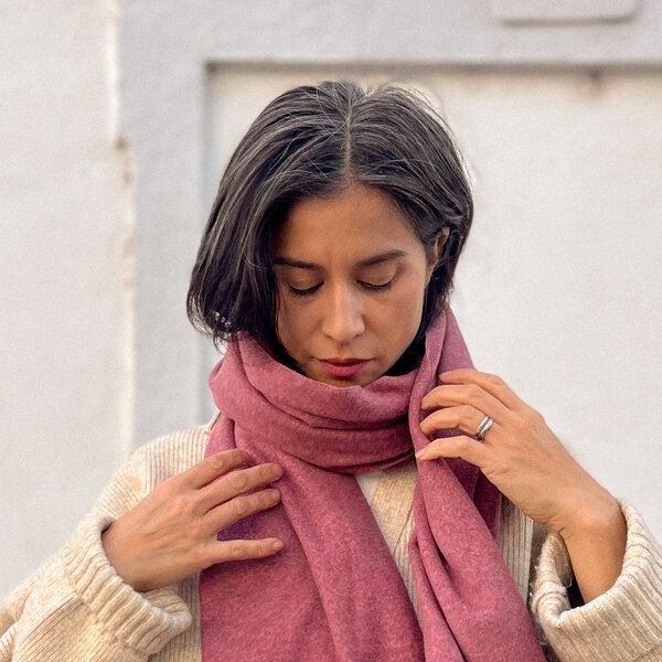 Liebe Deinen Planeten Bio-Baumwolle Winter Schal Classic | Vegan | Kratzfreie Naturfaser | Made in Austria in | in viele...