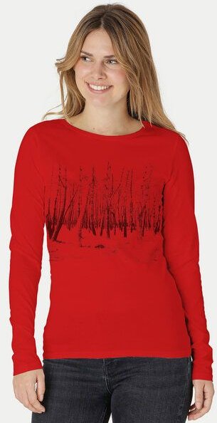 Peaces.bio - handbedruckte Biomode Damen Langarmshirt Woodland