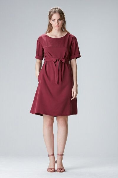 Studio Hertzberg Kleid mit Ärmel "ED-DAA" aus Tencel