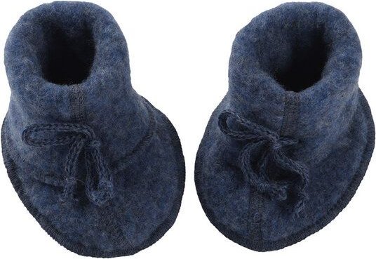 Engel natur Baby Schühchen mit Bändel und Flatlocknähten Bio-Schurwolle