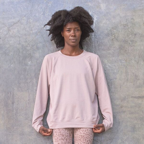 Jaya GIZA - Damen - Superweicher und bequemer Sweater mit Rundhalsausschnitt für entspannte Momente aus French Terry