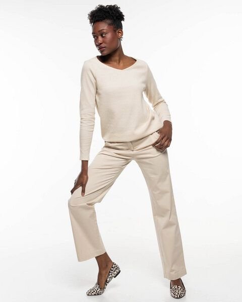 Alma & Lovis Edle Chino mit geradem Bein aus Bio-Baumwolle | Straight Chino