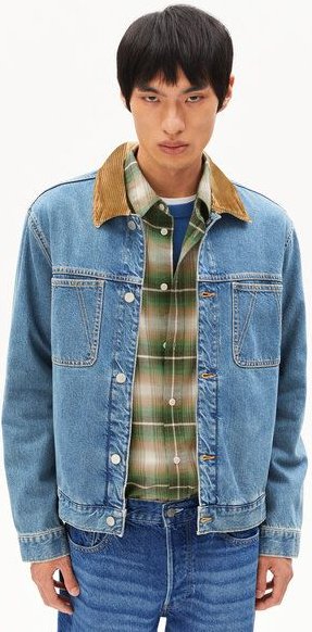 ARMEDANGELS AASHTON DENIM JACKET Herren Jeansjacke aus recycelter Baumwolle