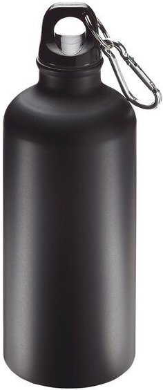 elasto Aluminiumflasche "Sporty" 0,6 l - Outdoorflasche mit Karabiner