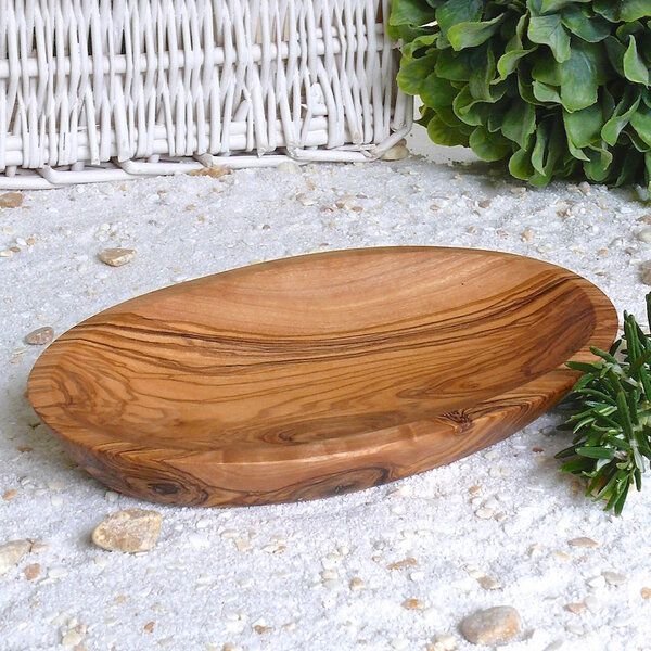 Thumbnail - Olivenholz erleben Schälchen oval GROß aus Olivenholz