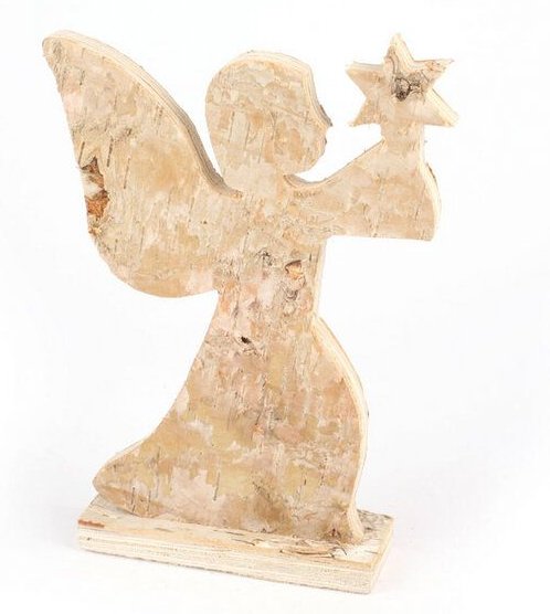Mitienda Shop Deko Engel 21cm Natur, Weihnachtsdeko