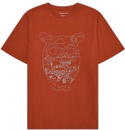 KnowledgeCotton Apparel T-Shirt mit Front-Print aus Bio-Baumwolle