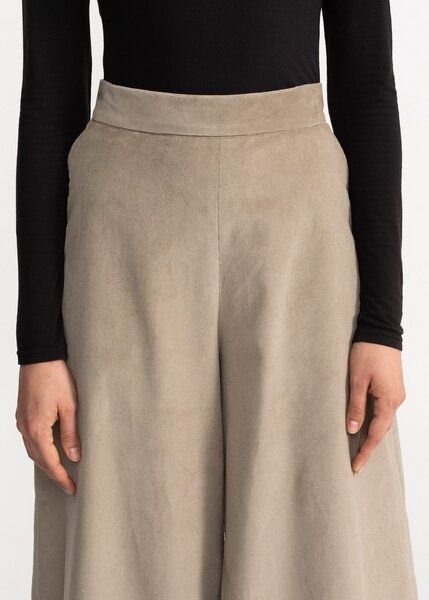 De IONESCU Damen Cordhose Palazzo – Bio & Fair produziert