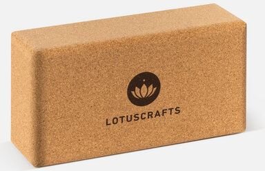 Lotuscrafts Yogablock Kork Supra Grip - ökologisch hergestellt (Klein)