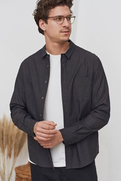 About Companions Herrenhemd SIMON aus Wildseide/Bio-Baumwolle